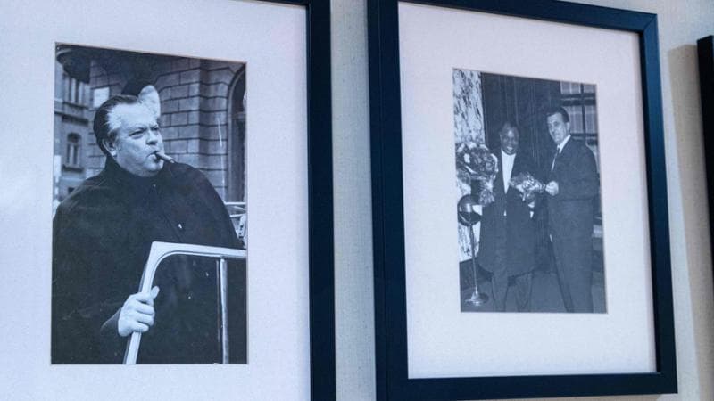 Le immagine dei big che hanno soggiornato nell'Esplanade: in primo piano Orson Wells