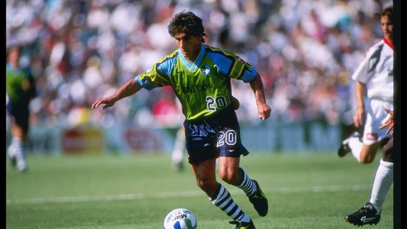 Galderisi nel 1996 con la maglia del Tampa Bay