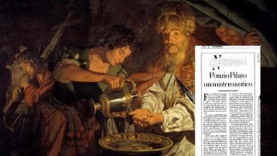 Ponzio Pilato, il mistero antico dell’uomo che se ne lavò le mani