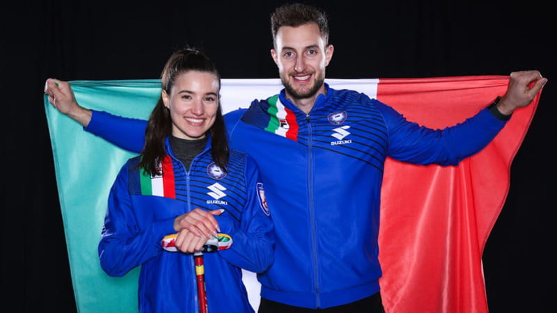 Stefania Constantini, 26 anni, e Amos Mosaner, 30 (foto WCF)