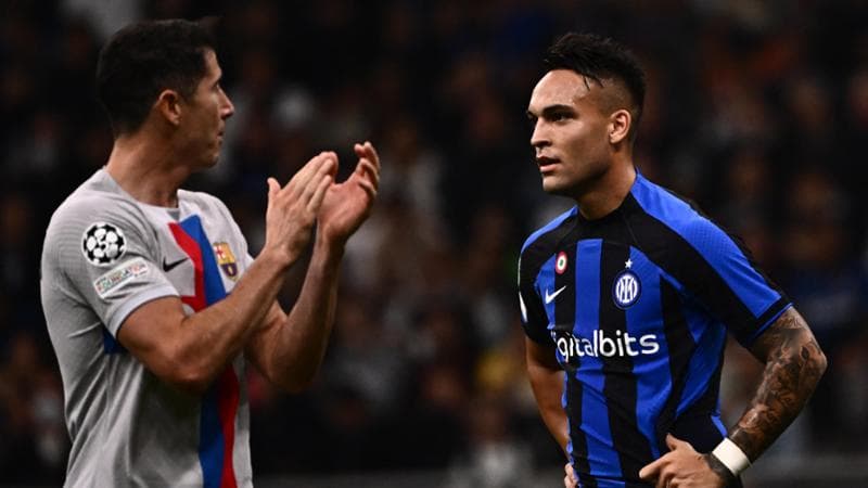 Robert Lewandowski e Lautaro Martinez