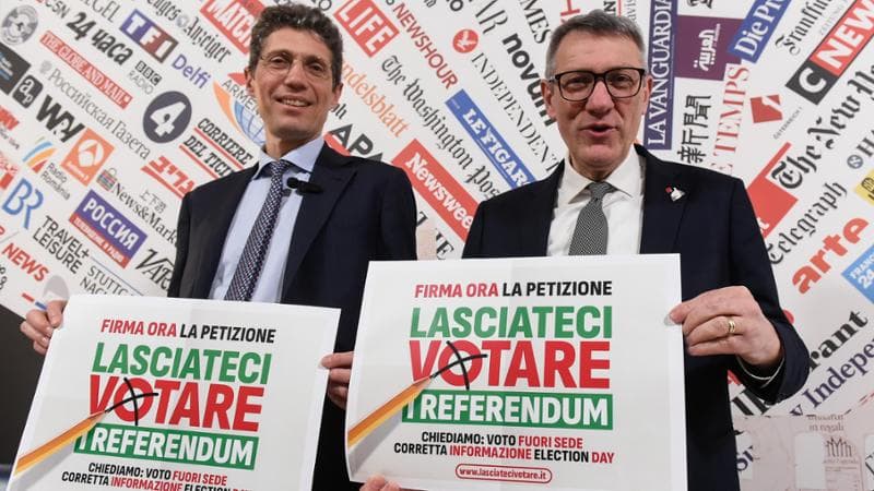 Riccardo Magi e Maurizio Landini
