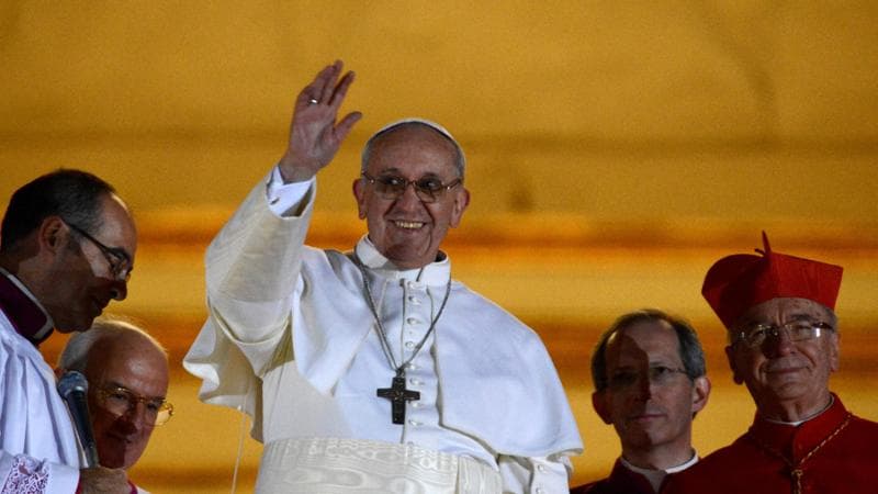 Papa Francesco il giorno dell'elezione