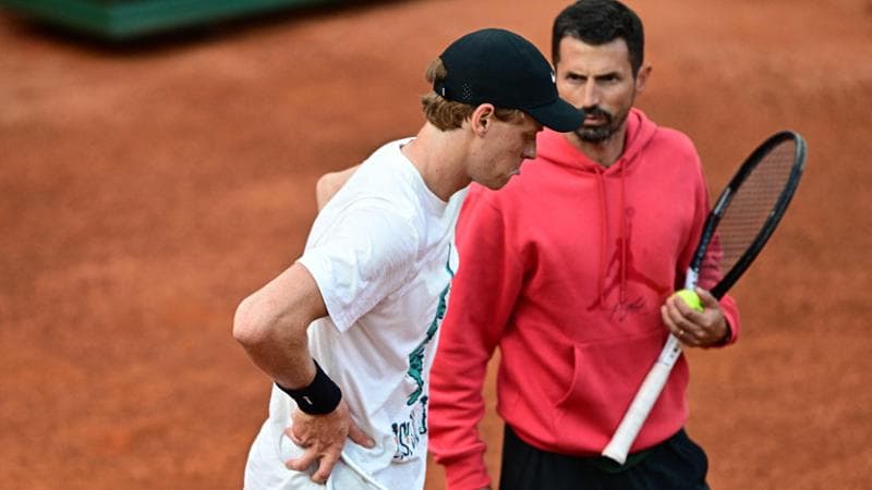 Jannik Sinner e Simone Vagnozzi
