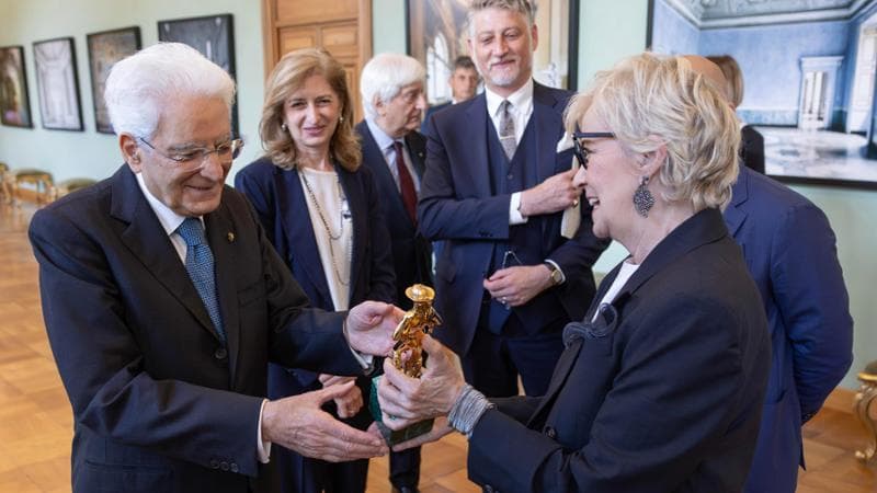 Il Presidente della Repubblica Sergio Mattarella riceve il David Speciale 70