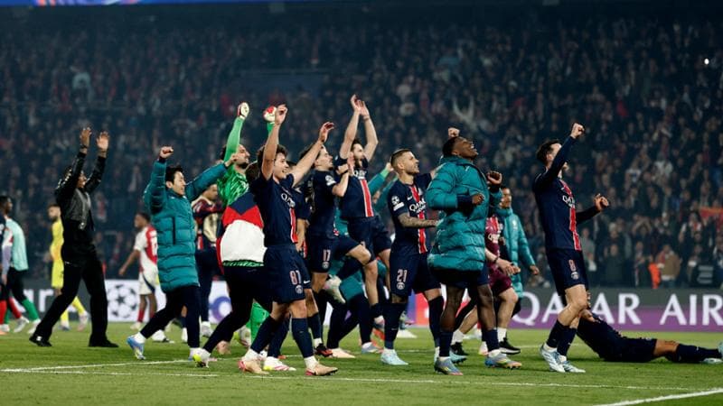 La festa del Psg a fine partita