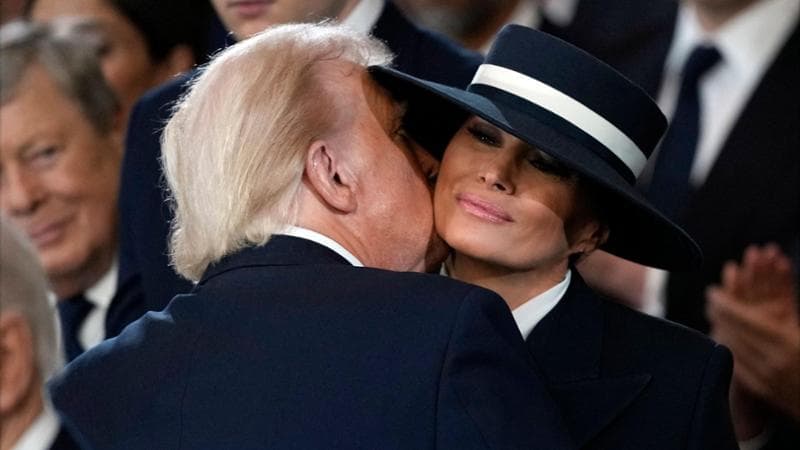 Donald Trump e Melania&nbsp;
