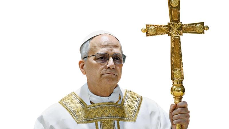 Papa Leone XIV durante la prima messa celebrata con i cardinali
