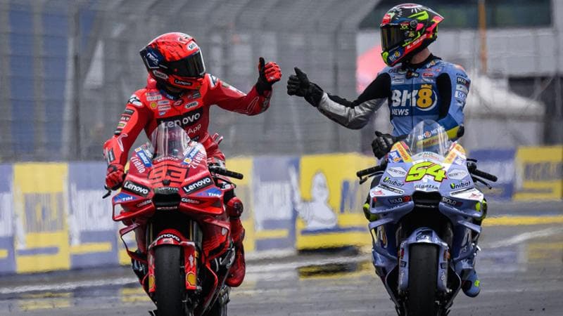 MotoGp, Marc Marquez vince la Sprint di Le Mans. Bagnaia, altra caduta ...