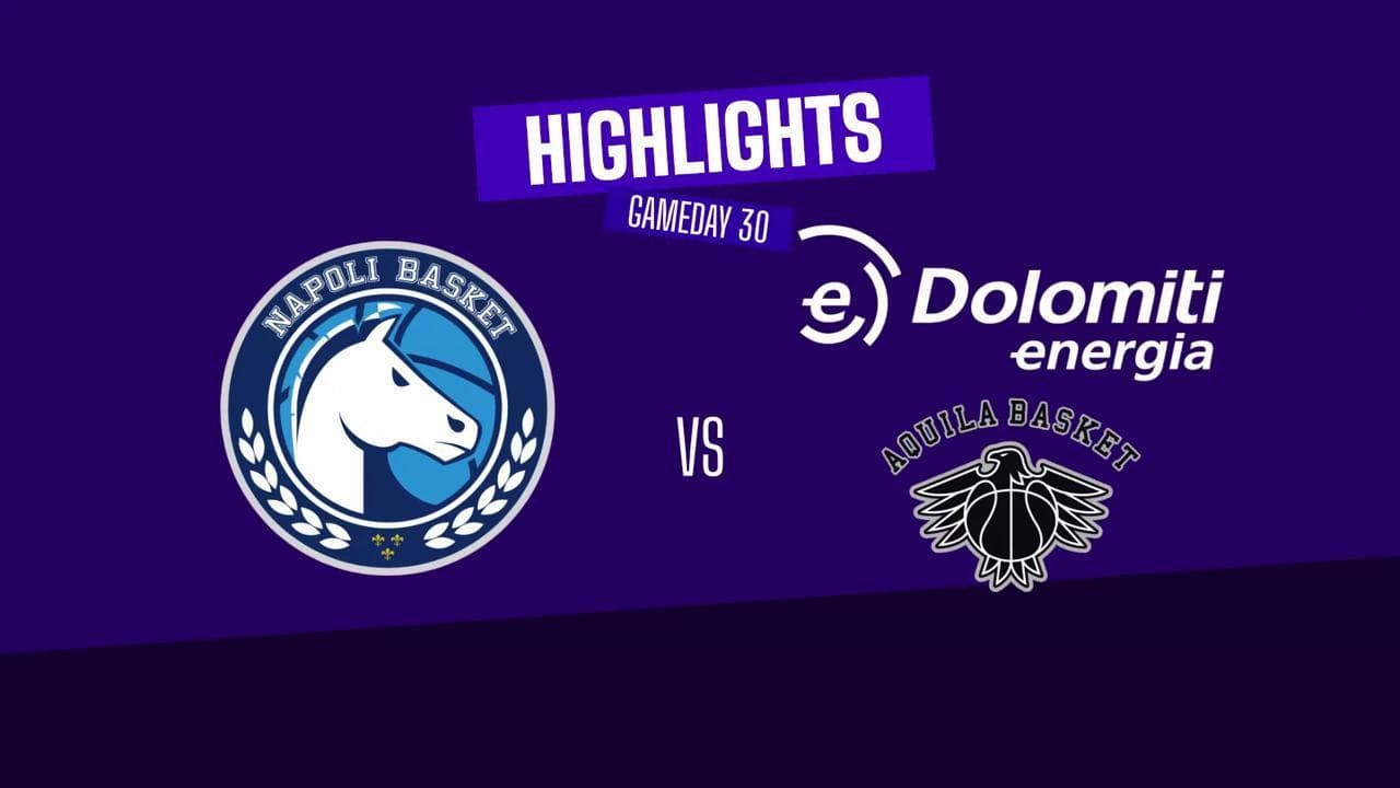 Basket serie A, gli highlights di Napoli vs Trento