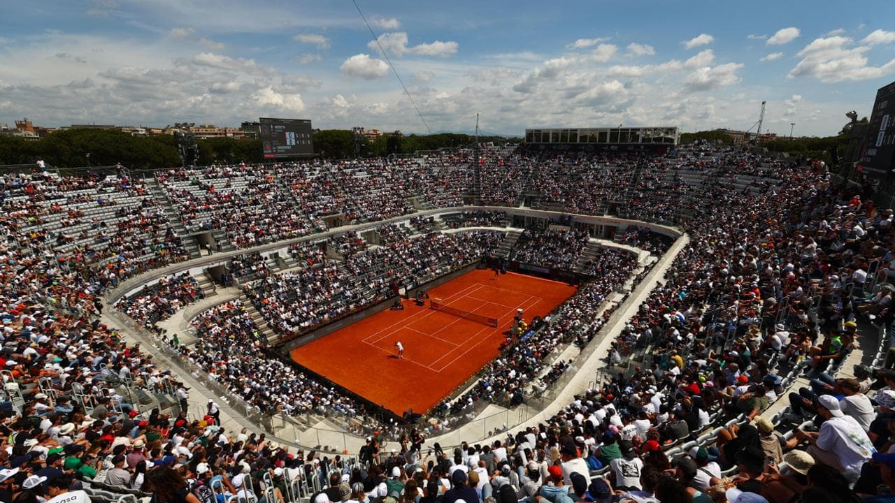 Il Centrale pieno per il match tra Musetti e Nakashima