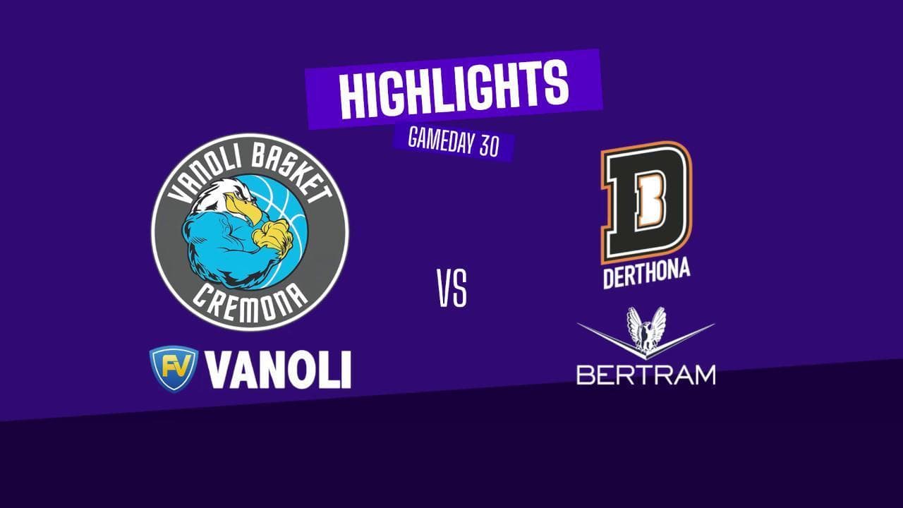 Basket serie A, gli highlights di Cremona-Tortona
