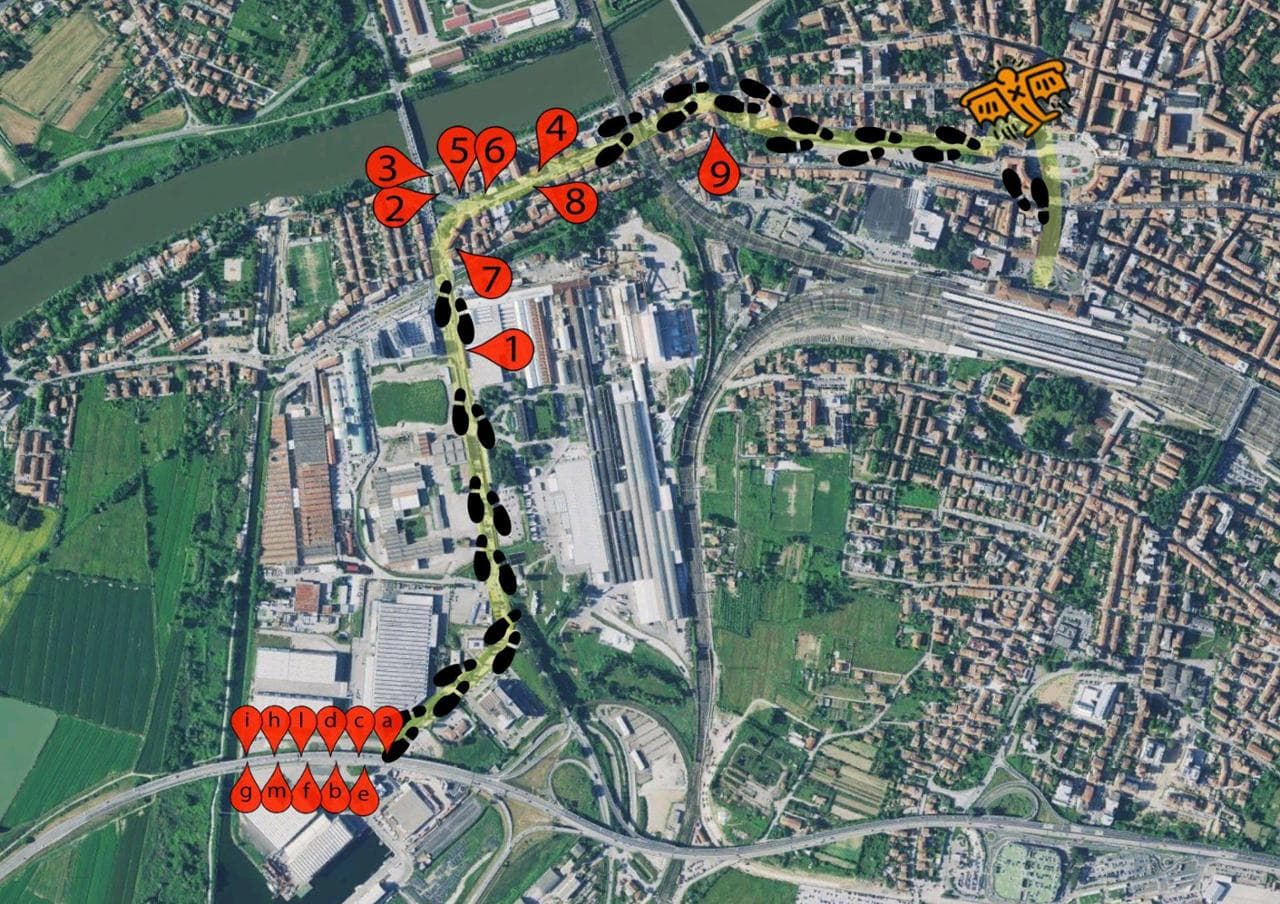 Pisa, mappa dei luoghi di arte urbana