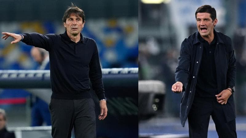 Antonio Conte e Cristian Chivu