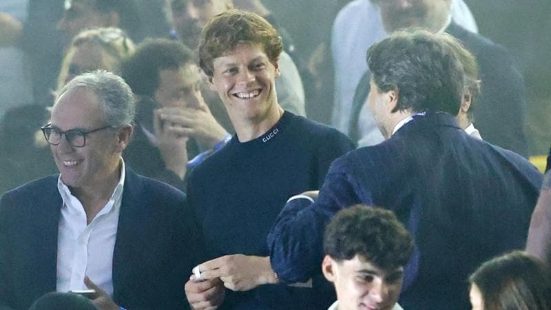 Sinner all'Olimpico per la finale di Coppa Italia