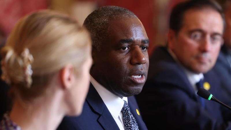 Il ministro degli Esteri britannico David Lammy