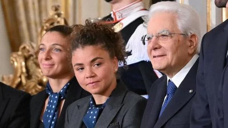 Paolini al Quirinale con il Presidente Mattarella