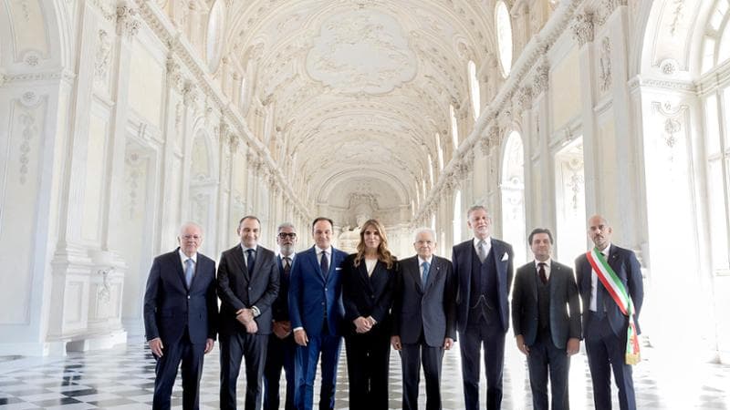 Il presidente Mattarella a Veneria reale
