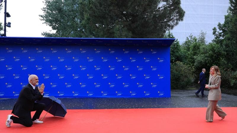 Il primo ministro albanese Edi Rama e la premier Giorgia Meloni
