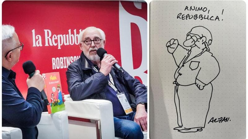 Altan con Pimpa e Cipputi all’Arena Repubblica Robinson: “Poteva andare peggio? Sì”