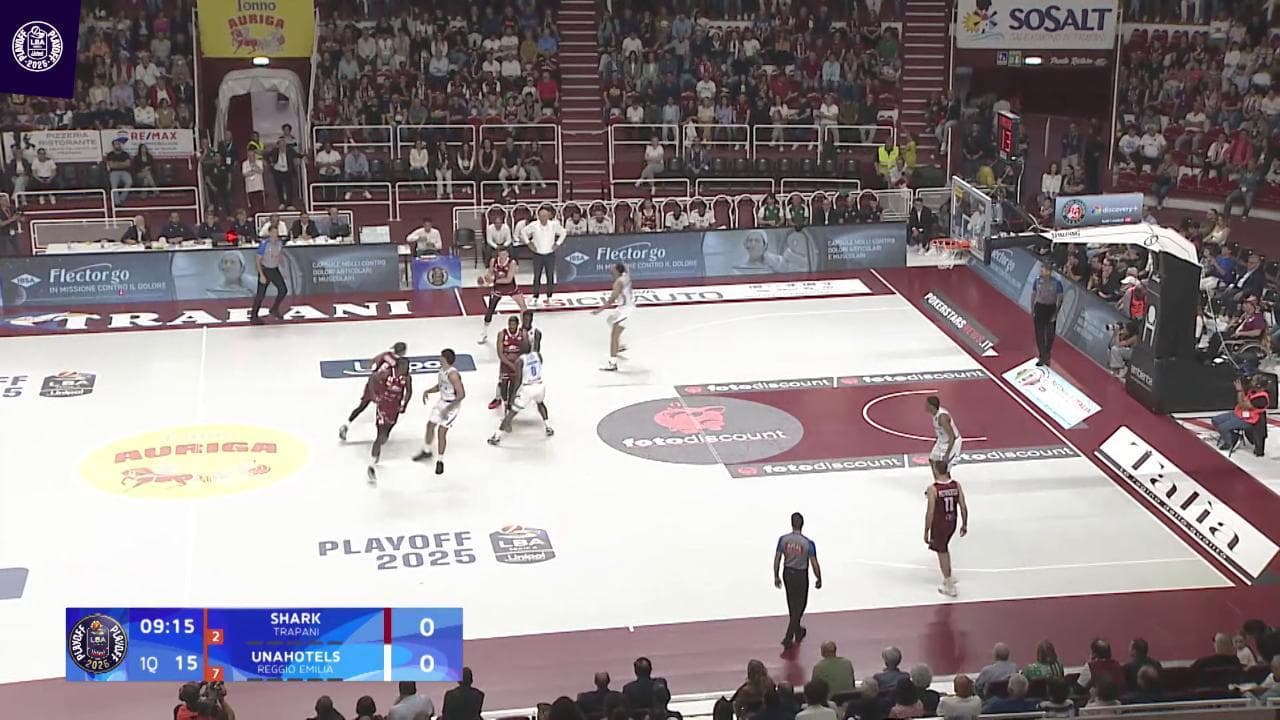 Basket serie A, gli highlights di Trapani vs Reggio Emilia