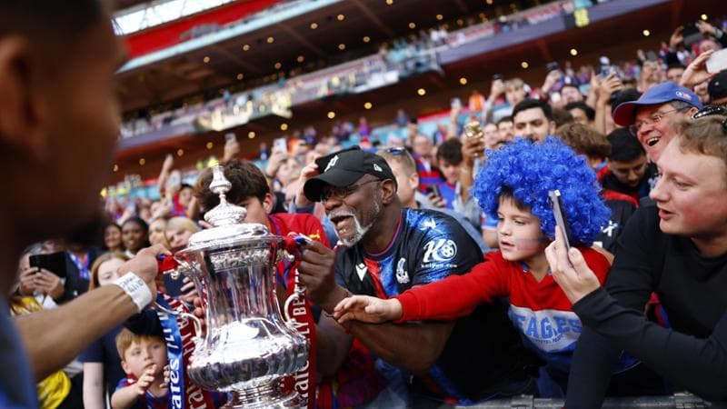 La gioia dei tifosi del Crystal Palace