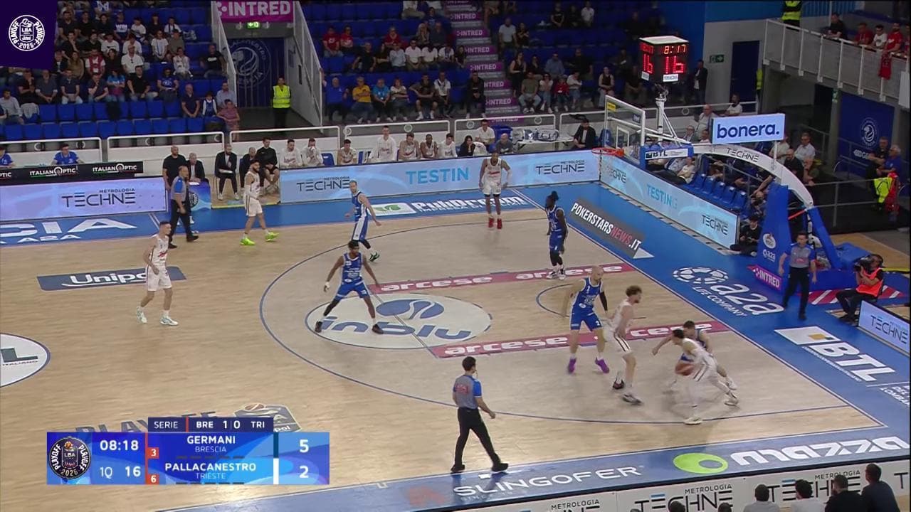 Basket serie A, gli highlights di Brescia vs Trieste