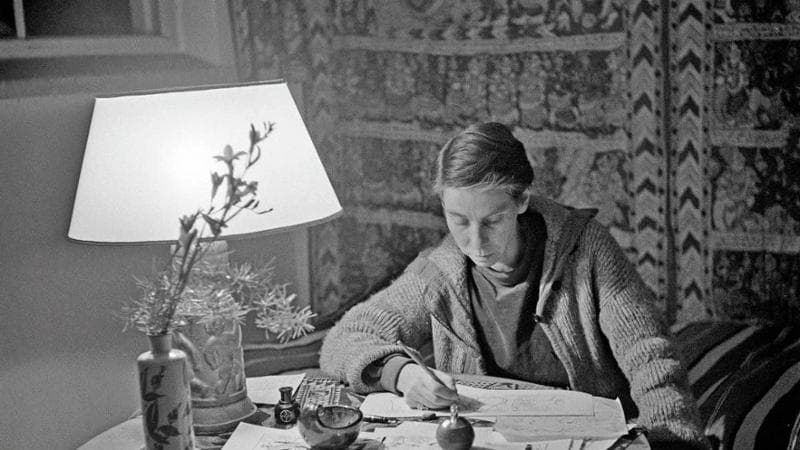 Tove Jansson, autrice della serie Moomin (foto Artek/Museo Virasto, Vinna)
