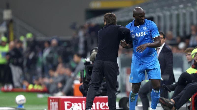 Antonio Conte e Romelu Lukaku