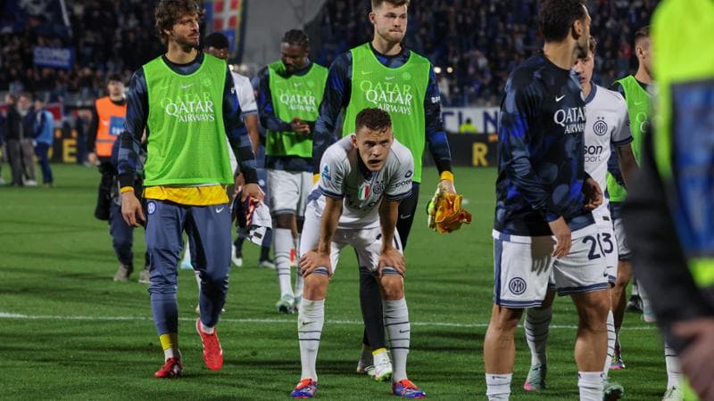 L'Inter dopo la vittoria per 2-0 a Como