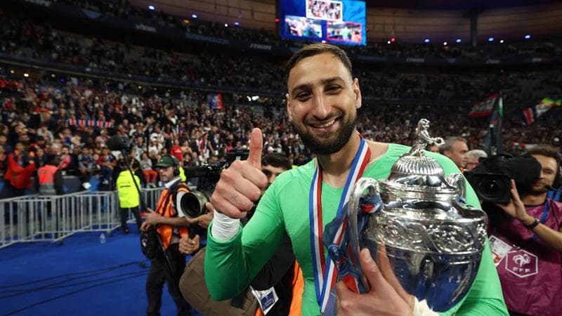 Donnarumma con la Coppa di Francia