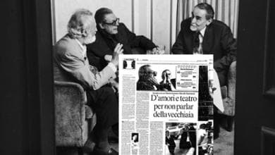 Scalfari con Mastroianni e Gassman: la grande vecchiaia