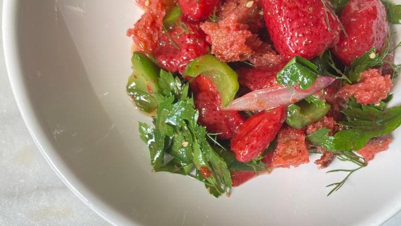 Panzanella di fragole