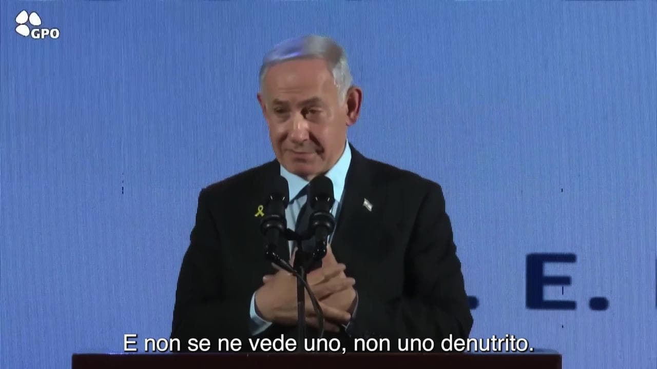 Netanyahu nega che i palestinesi stiano morendo di fame a Gaza: "È la menzogna del momento"
