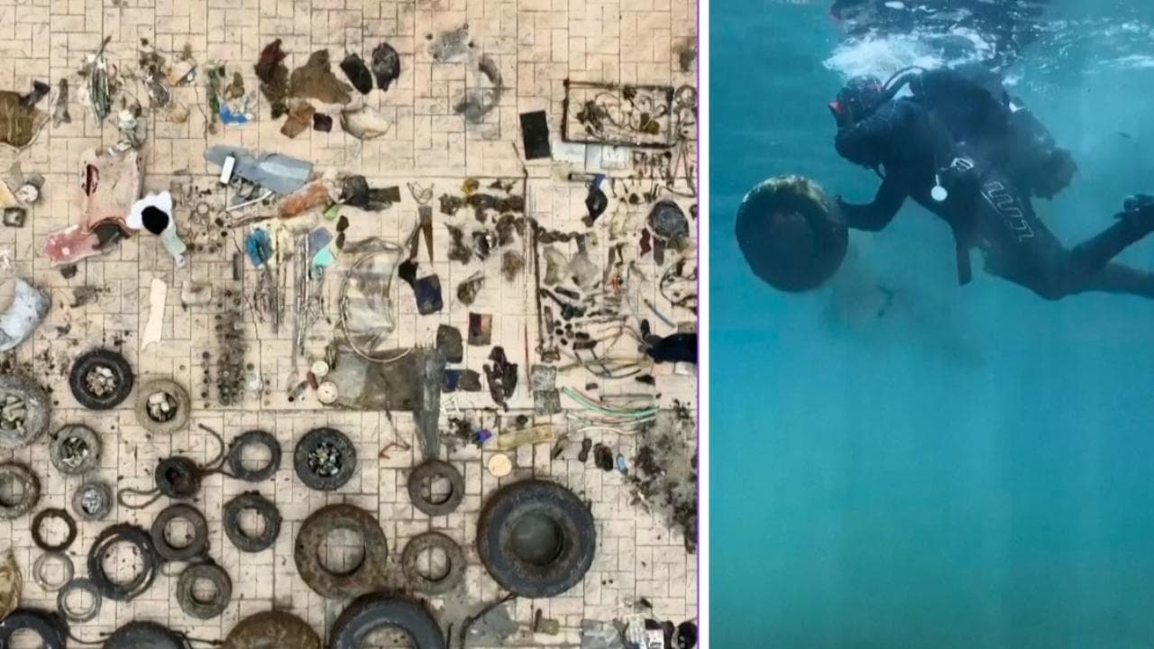 Grecia, ripulito il fondale del parco marino di Alonneso: "In tutto il Mediterraneo troppi rifiuti"