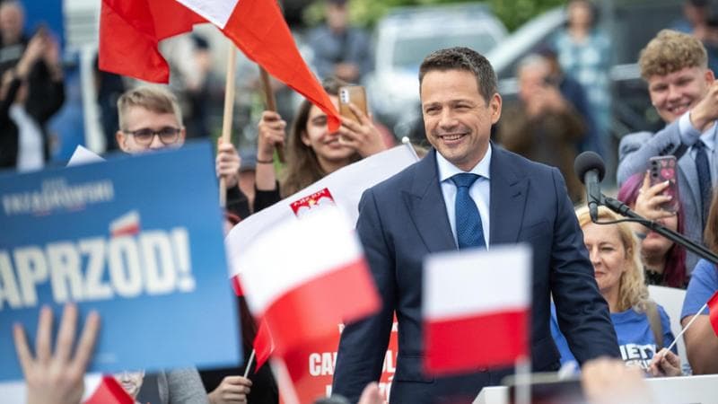 Il candidato Rafal Trzaskowski&nbsp;
