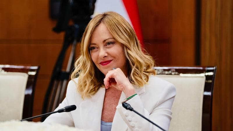La premier Giorgia Meloni in occasione del vertice Asia Centrale-Italia
