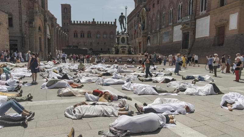 Manifestazione per Gaza a Bologna
