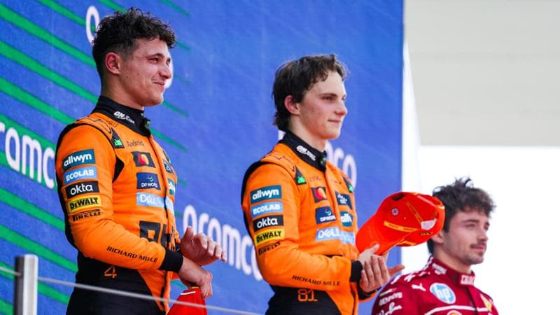 Il podio del Gran Premio di Spagna di Formula Uno