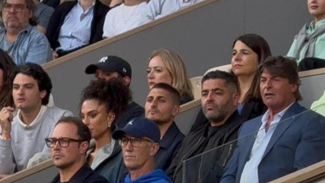 Marco Verratti nel box di Sinner