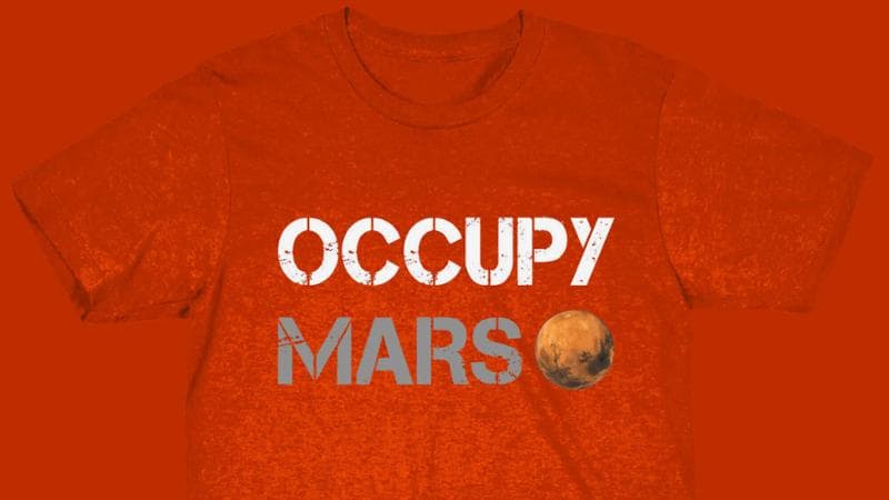 La maglietta Occupy Mars che ha caratterizzato la campagna elettorale di Elon Musk a favore di Trump