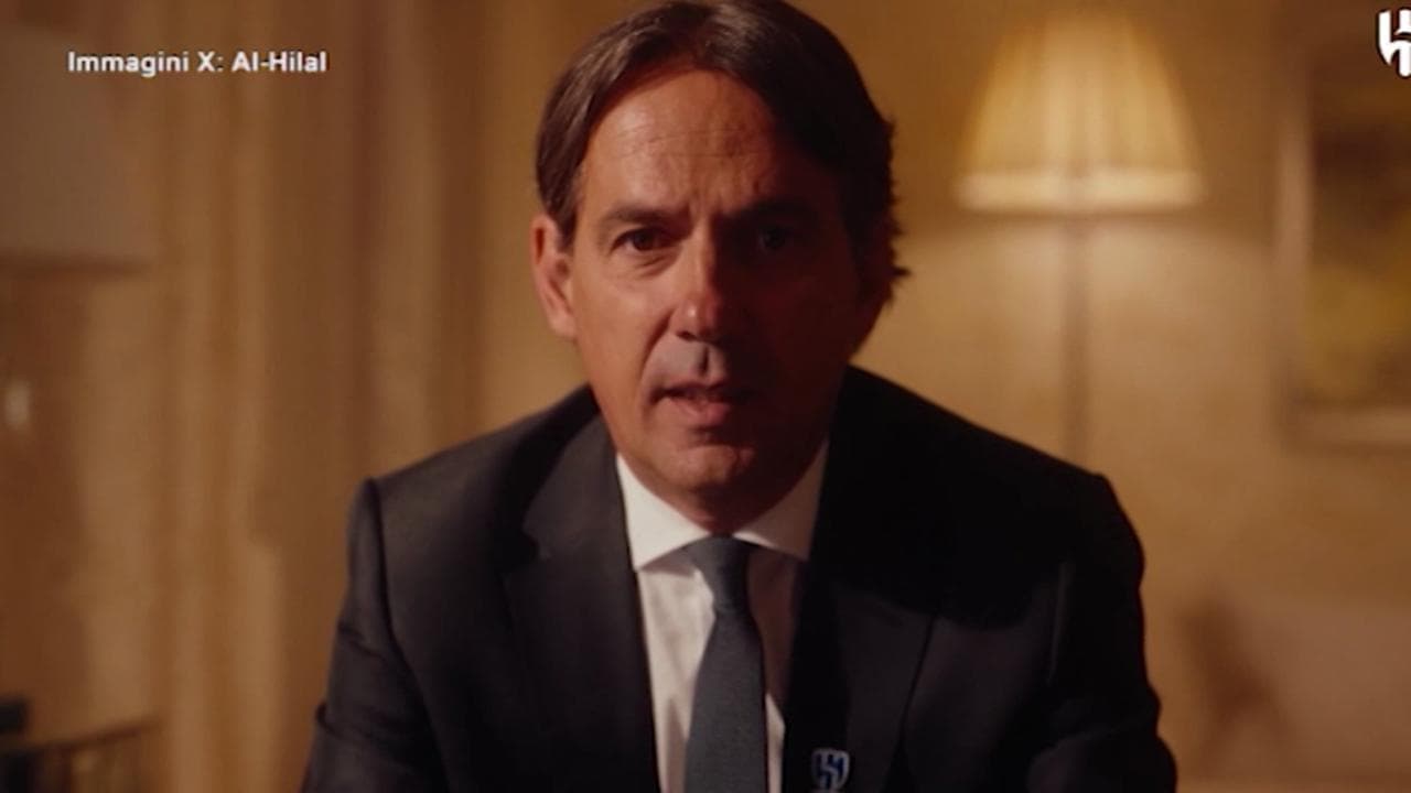 Gaffe dell’Al-Hilal: nel video con Simone Inzaghi si sente la telecronaca dei gol del fratello Pippo
