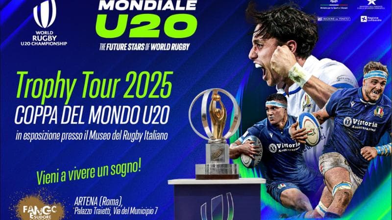 Mondiali di rugby U20 in Italia, al Museo di Artena il trofeo