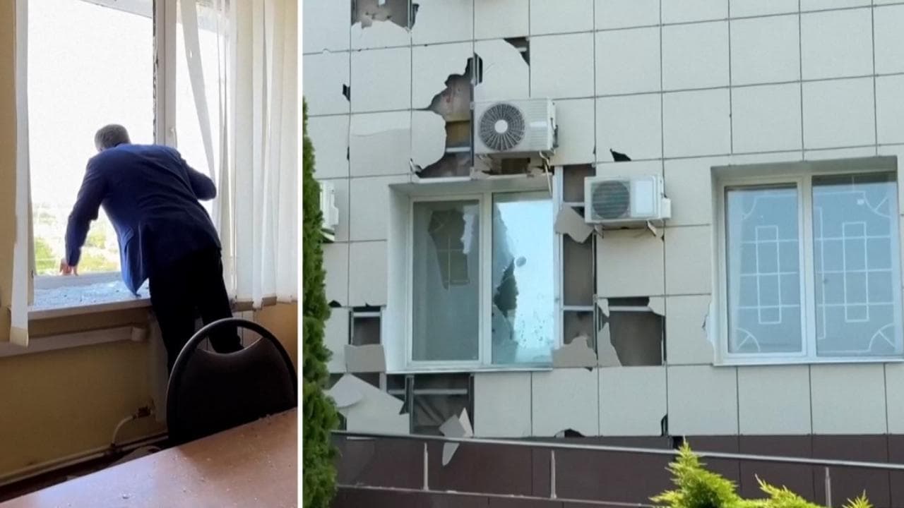 Russia: drone ucraino colpisce il tribunale di Belgorod durante la visita del governatore