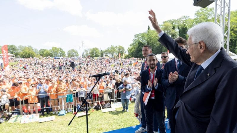 Il Presidente della Repubblica Sergio Mattarella, a Rondine Cittadella della Pace 
(foto di Francesco Ammendola - Ufficio per la Stampa e la Comunicazione della Presidenza della Repubblica)