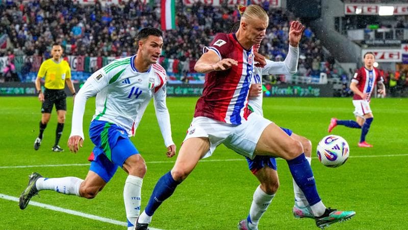 Azzurri vanamente all'inseguimento di Haaland