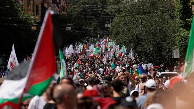 Manifestazione &ldquo;In Piazza per Gaza&rdquo;, organizzata Pd, M5S e M5S e Avs
