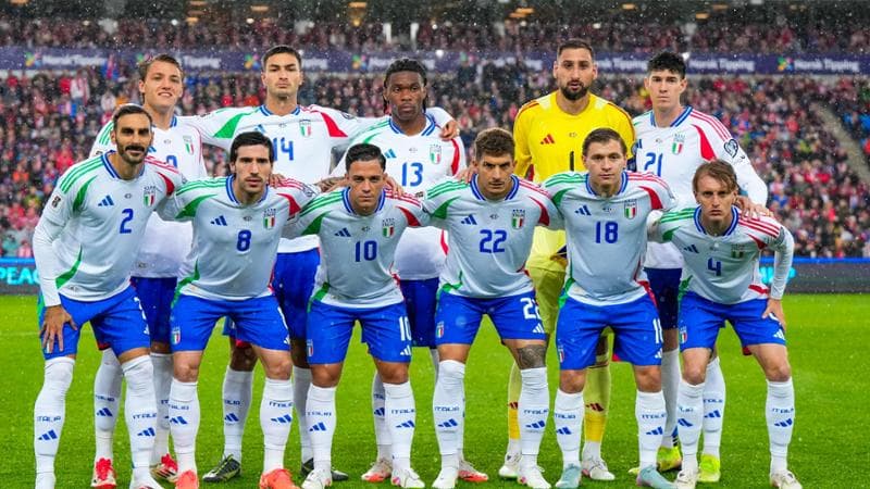 L'Italia scesa in campo contro la Norvegia