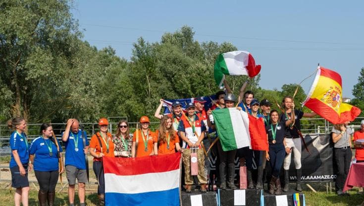 The podium of the Piedmont stage. Credit: Fabio Grego