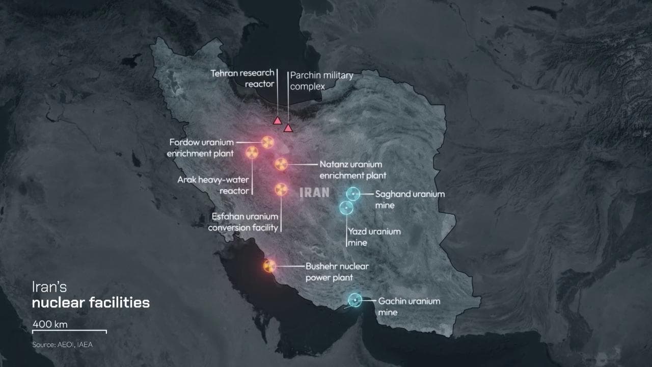 Israele attacca l'Iran, dove si trovano i siti nucleari iraniani: il video